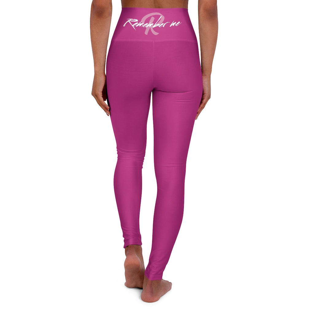 Hot Pink High Waisted Yoga Leggings – Remember Me by Kirsten Leigh