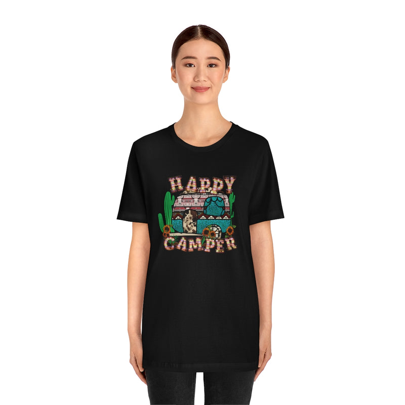 Happy Camper Unisex Jersey Short Sleeve Tee