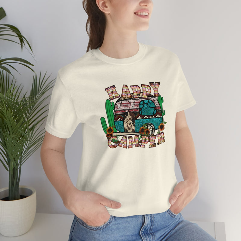 Happy Camper Unisex Jersey Short Sleeve Tee