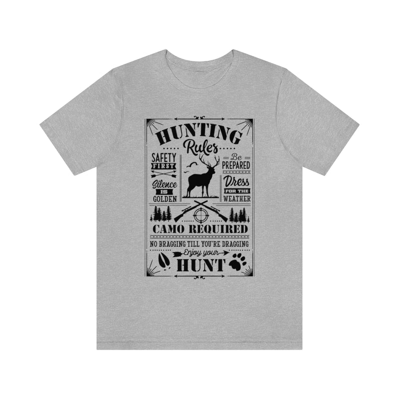 Hunting Rules Unisex Jersey Short Sleeve Tee