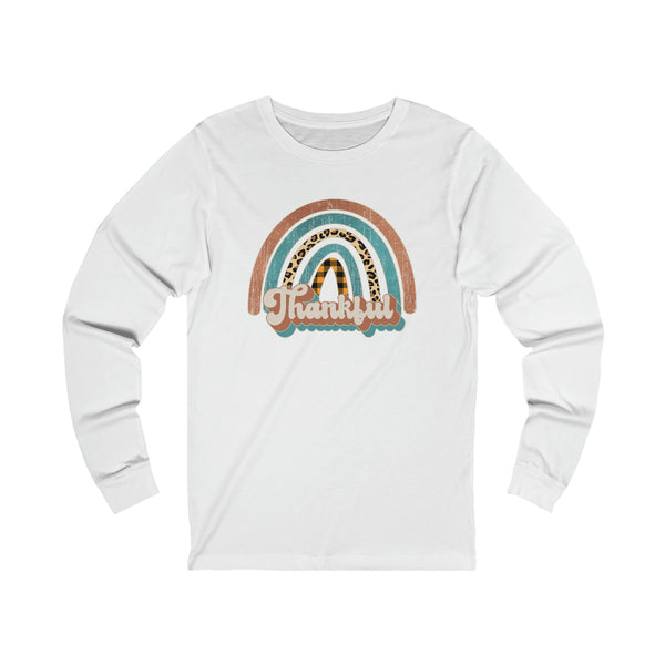 Thankful Rainbow Unisex Jersey Long Sleeve Tee