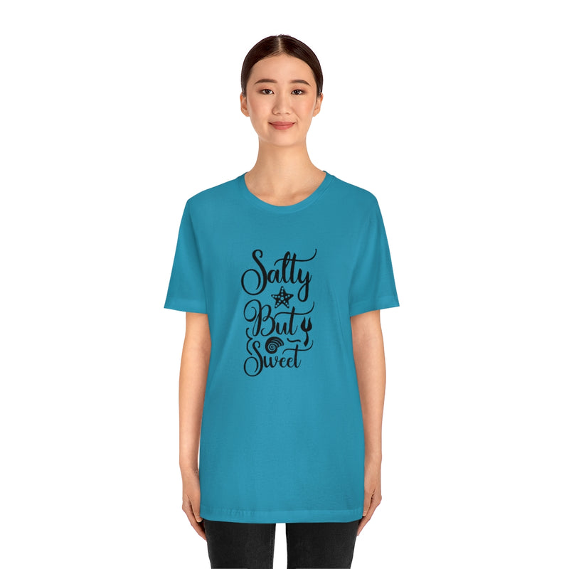 Salty But Sweet Black Unisex Jersey Short Sleeve Tee