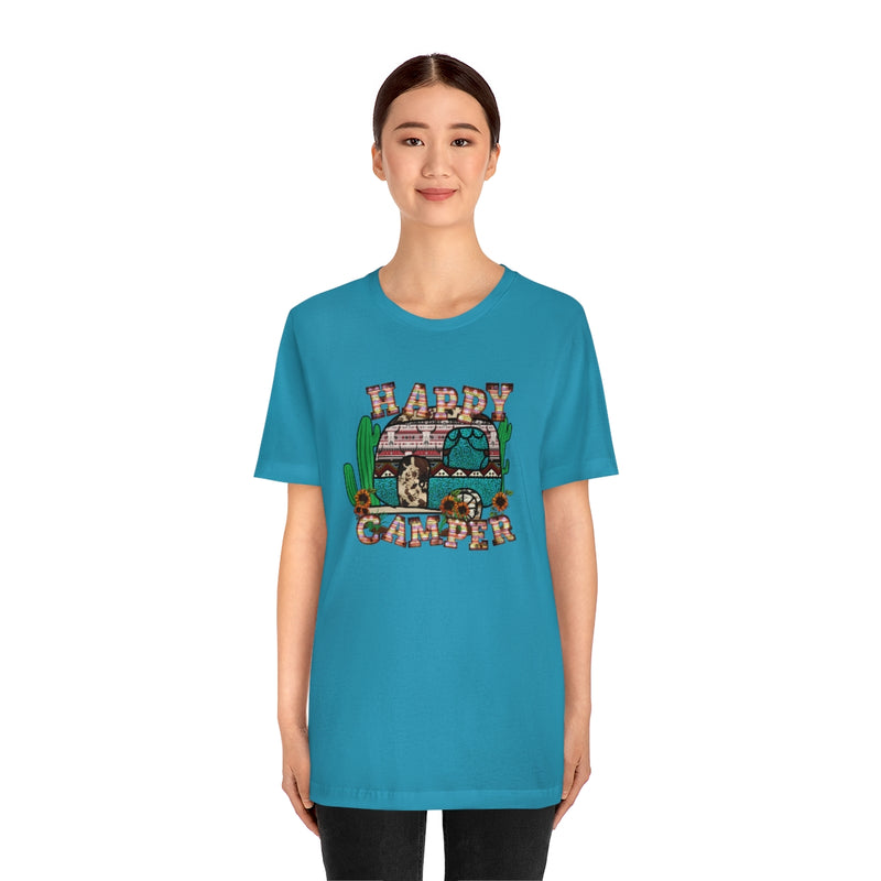 Happy Camper Unisex Jersey Short Sleeve Tee