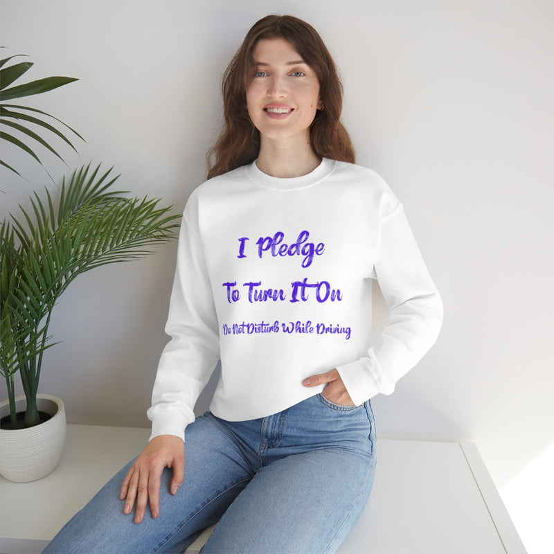 I Pledge Purple Unisex Heavy Blend™ Crewneck Sweatshirt