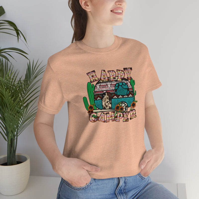 Happy Camper Unisex Jersey Short Sleeve Tee