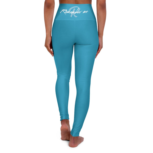 Turquoise High Waisted Yoga Leggings