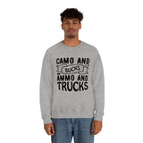 Camo And Bucks Unisex Heavy Blend™ Crewneck Sweatshirt