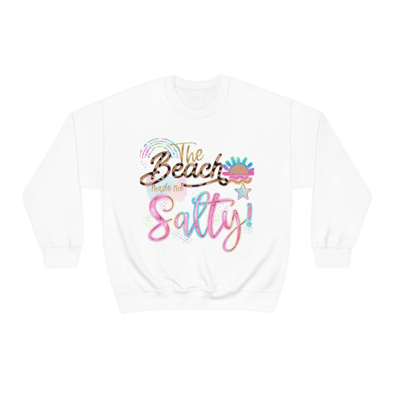 The Beaches Made Me Salty Unisex Heavy Blend™ Crewneck Sweatshirt