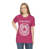 I Love Texas Unisex Jersey Short Sleeve Tee