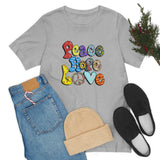 Peace Hope Love Unisex Jersey Short Sleeve Tee