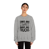 Camo And Bucks Unisex Heavy Blend™ Crewneck Sweatshirt