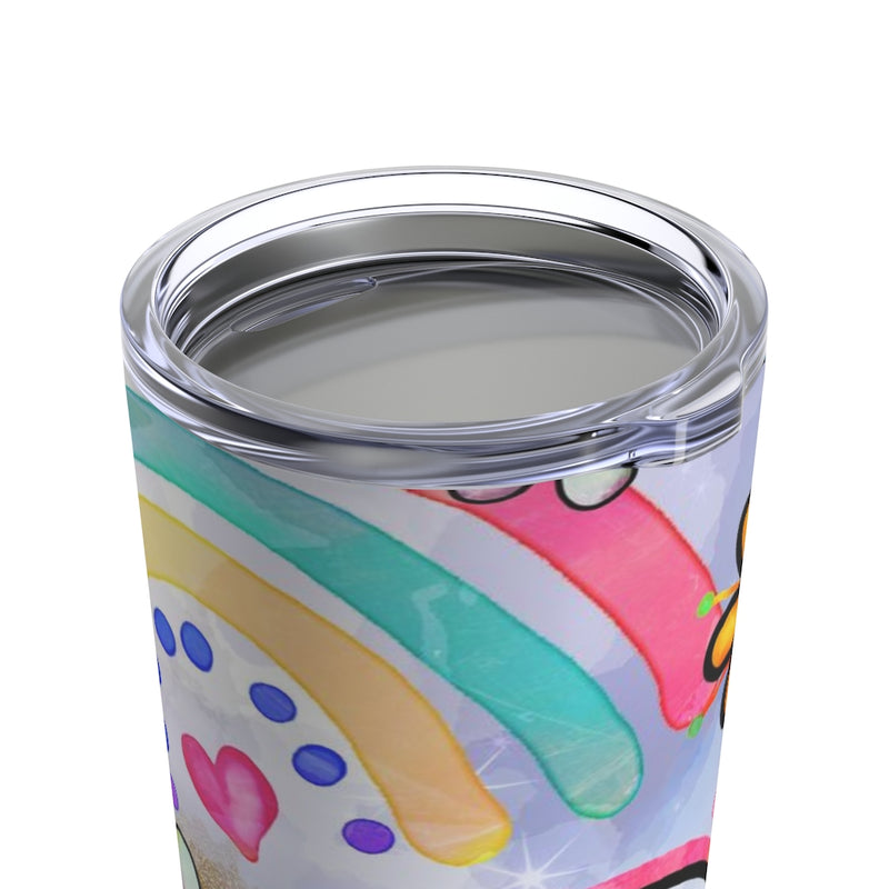 Rainbow Flower Tumbler 20oz