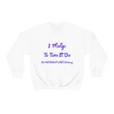 I Pledge Purple Unisex Heavy Blend™ Crewneck Sweatshirt