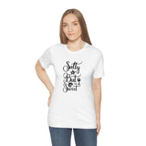 Salty But Sweet Black Unisex Jersey Short Sleeve Tee