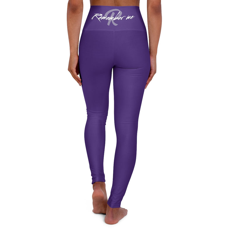 Purple High Waisted Yoga Leggings