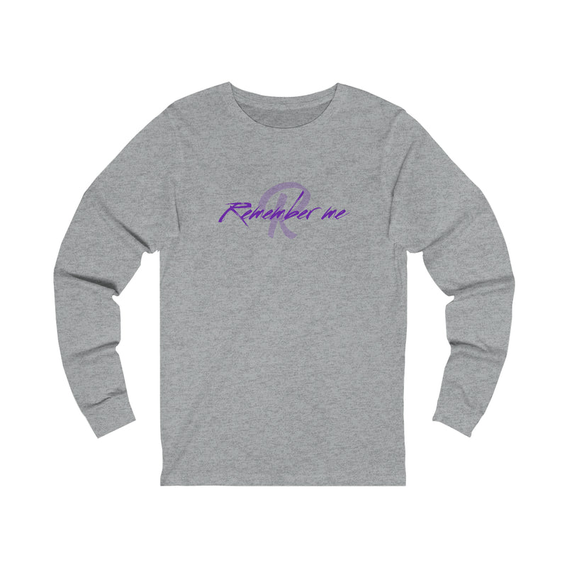 Remember Me Purple Logo Unisex Jersey Long Sleeve Tee