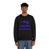 I Pledge Purple Unisex Heavy Blend™ Crewneck Sweatshirt