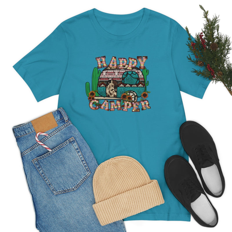 Happy Camper Unisex Jersey Short Sleeve Tee