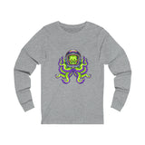 Angry Alien Octopus Unisex Jersey Long Sleeve Tee