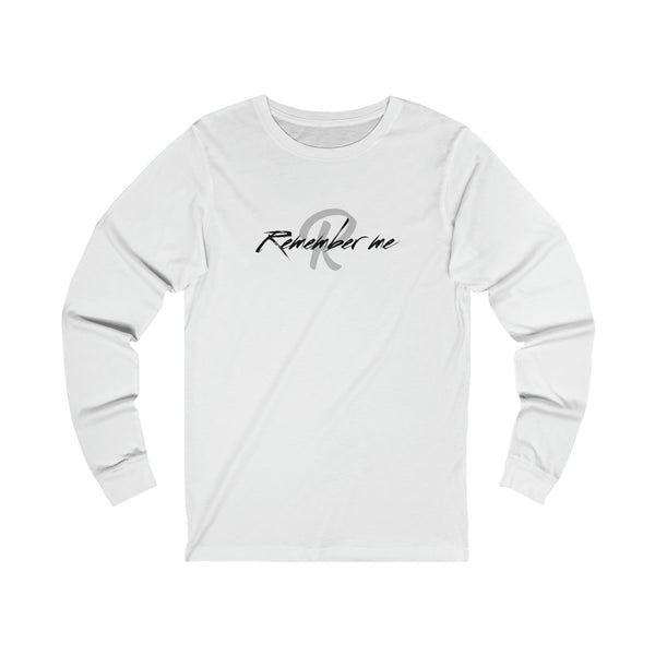 Remember Me Black Logo Unisex Jersey Long Sleeve Tee