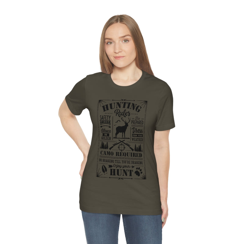 Hunting Rules Unisex Jersey Short Sleeve Tee