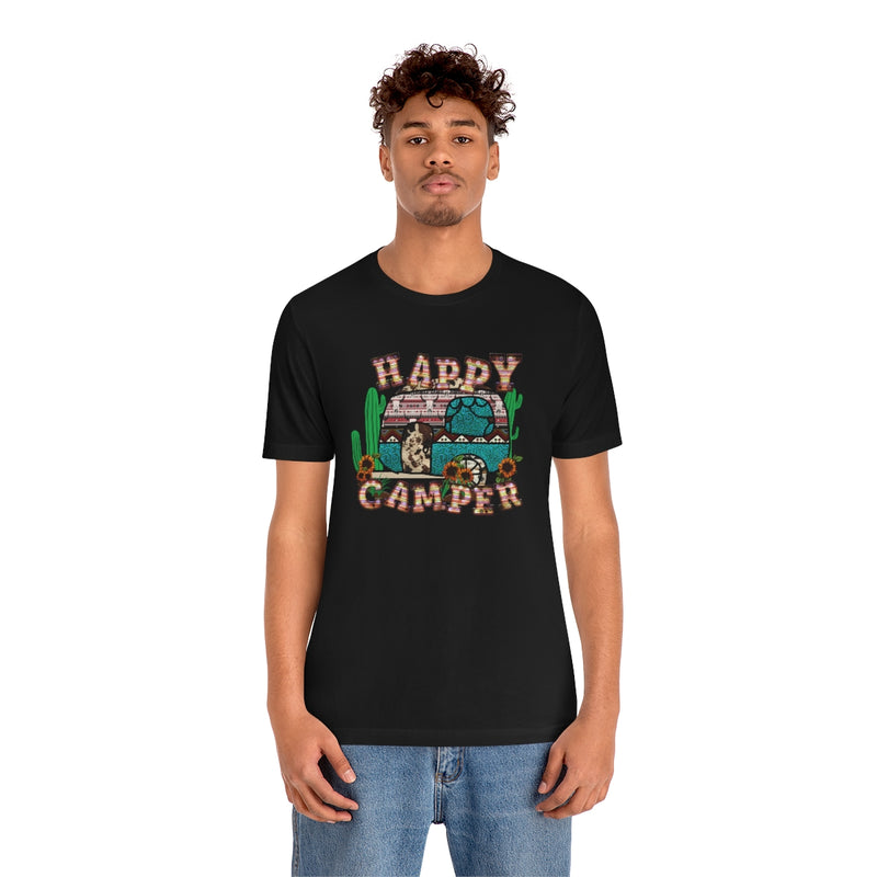 Happy Camper Unisex Jersey Short Sleeve Tee