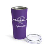 Remember Me White/Purple Kirsten Logo Tumbler 20oz