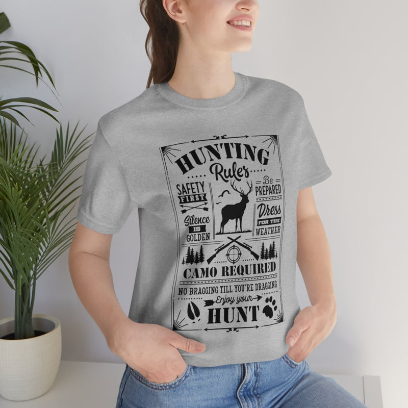 Hunting Rules Unisex Jersey Short Sleeve Tee