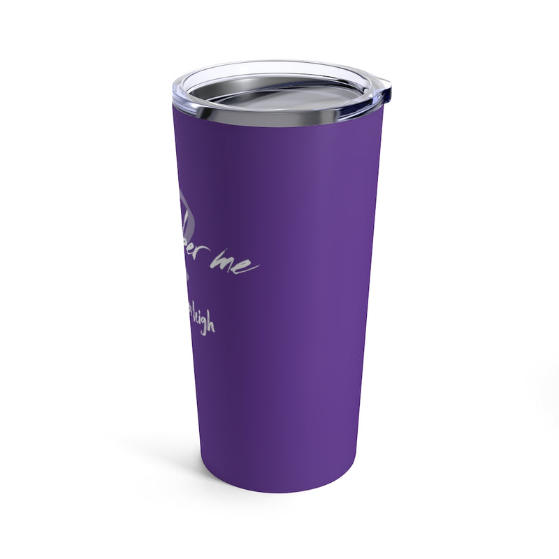 Remember Me White/Purple Kirsten Logo Tumbler 20oz