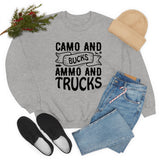 Camo And Bucks Unisex Heavy Blend™ Crewneck Sweatshirt