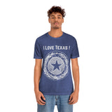 I Love Texas Unisex Jersey Short Sleeve Tee