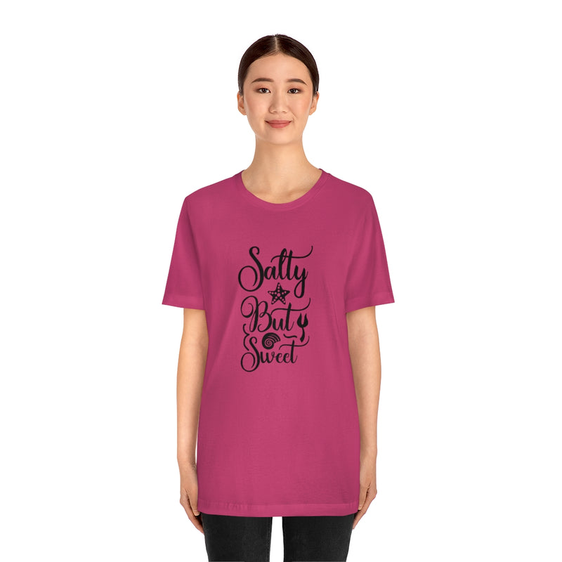 Salty But Sweet Black Unisex Jersey Short Sleeve Tee