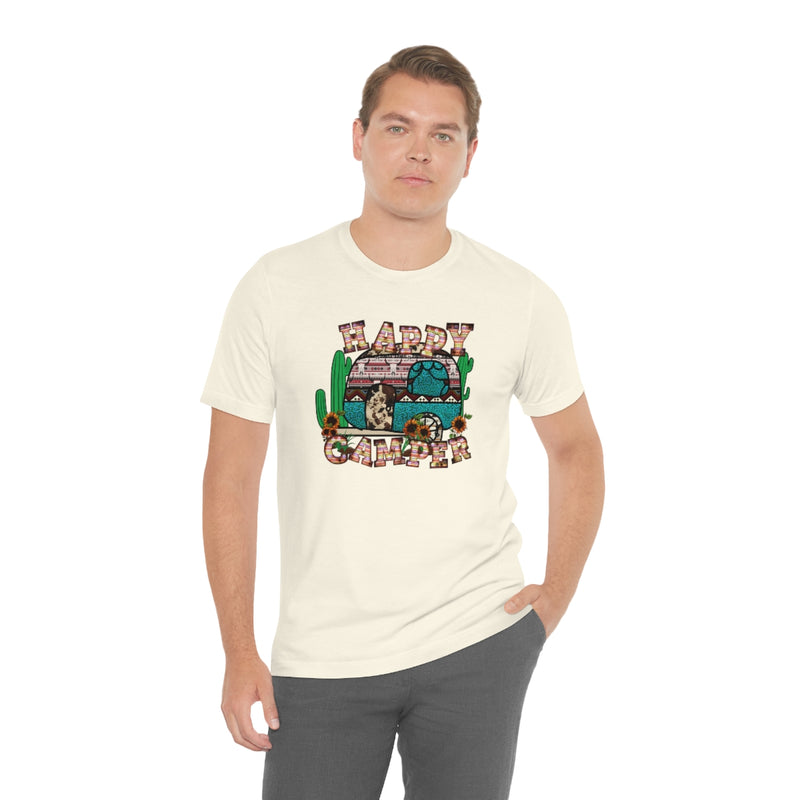 Happy Camper Unisex Jersey Short Sleeve Tee