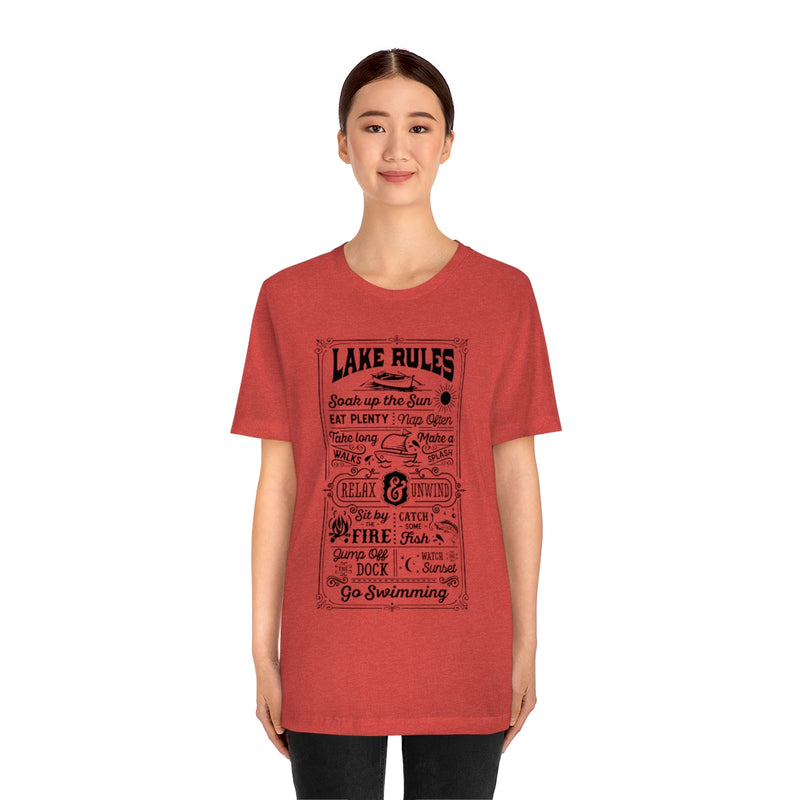 Lake Rules Unisex Jersey Short Sleeve Tee