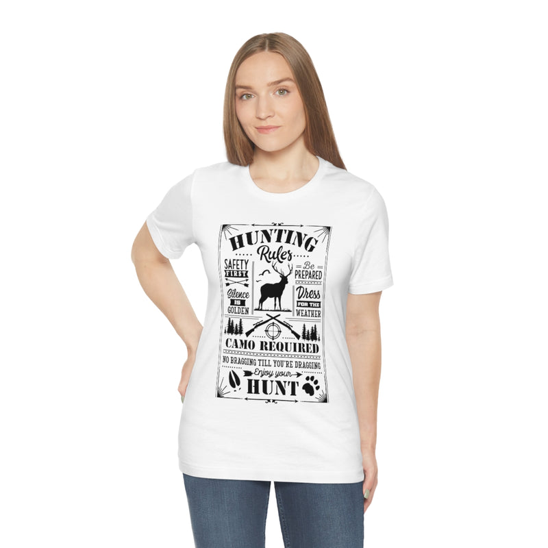 Hunting Rules Unisex Jersey Short Sleeve Tee