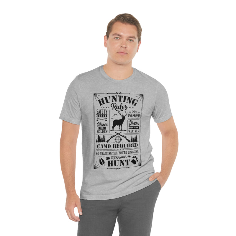 Hunting Rules Unisex Jersey Short Sleeve Tee