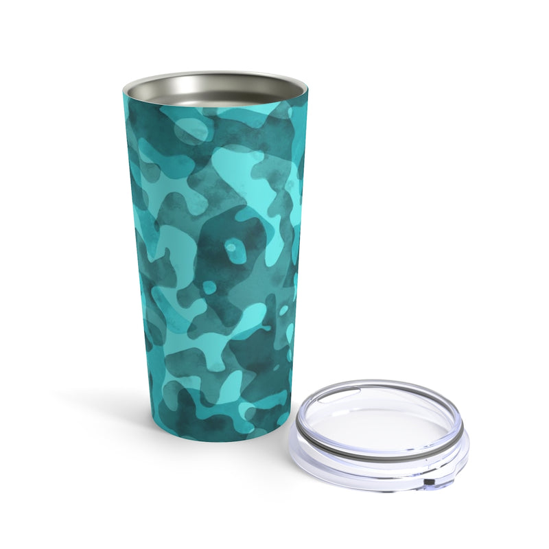 Turquoise Camo Tumbler 20oz