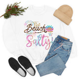 The Beaches Made Me Salty Unisex Heavy Blend™ Crewneck Sweatshirt