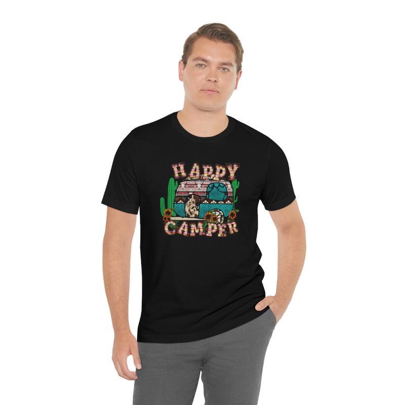 Happy Camper Unisex Jersey Short Sleeve Tee