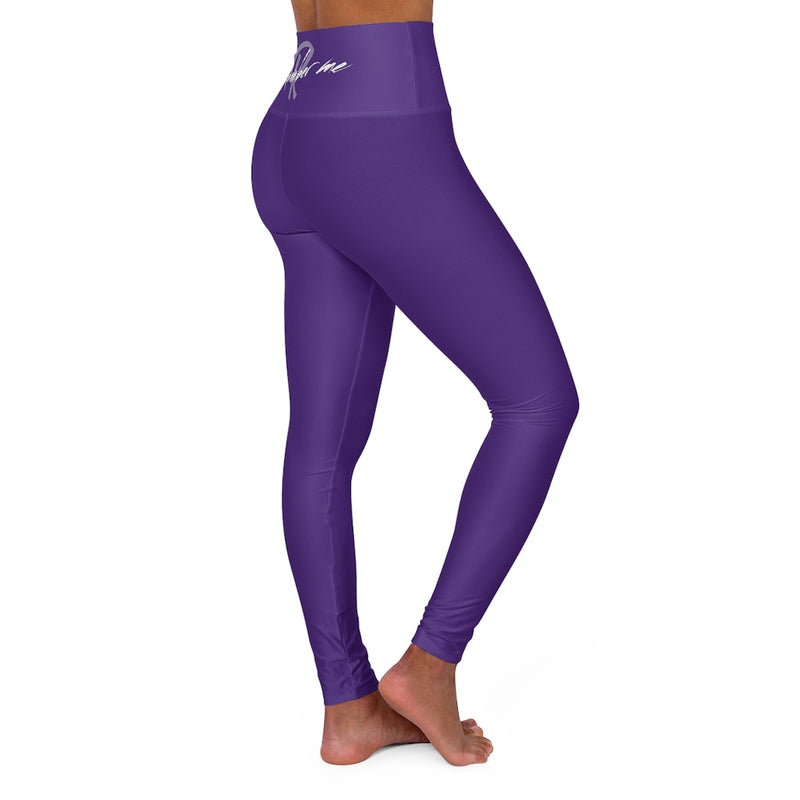 Purple High Waisted Yoga Leggings