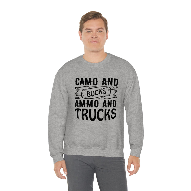 Camo And Bucks Unisex Heavy Blend™ Crewneck Sweatshirt