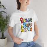 Peace Hope Love Unisex Jersey Short Sleeve Tee