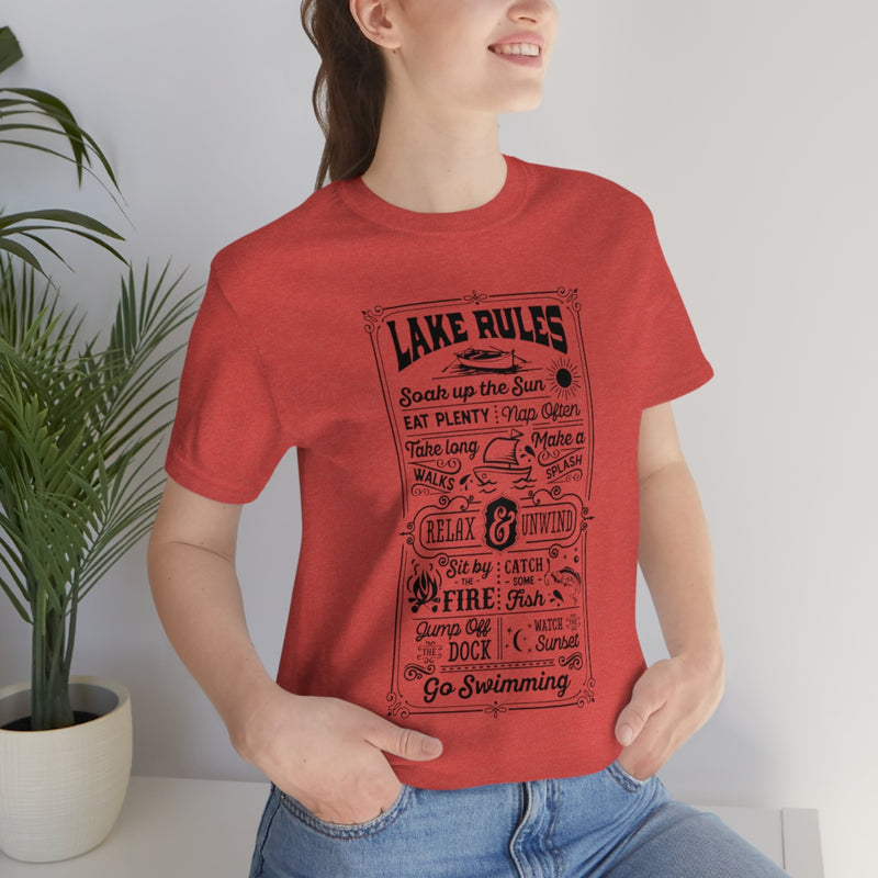 Lake Rules Unisex Jersey Short Sleeve Tee