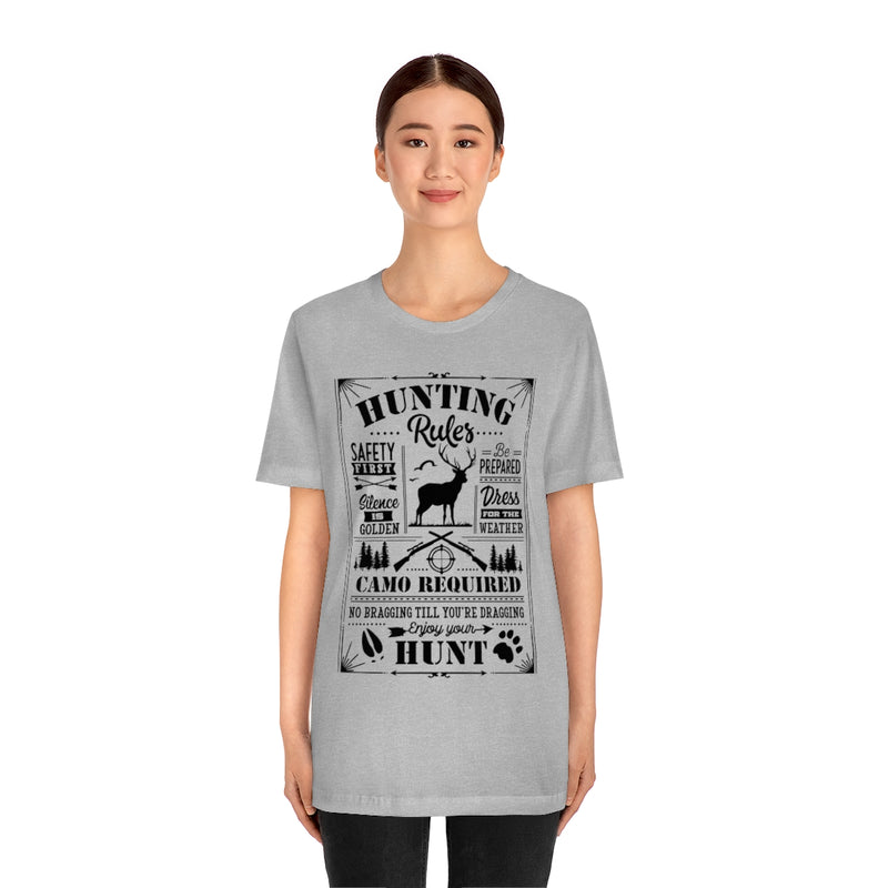 Hunting Rules Unisex Jersey Short Sleeve Tee