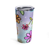 Rainbow Flower Tumbler 20oz