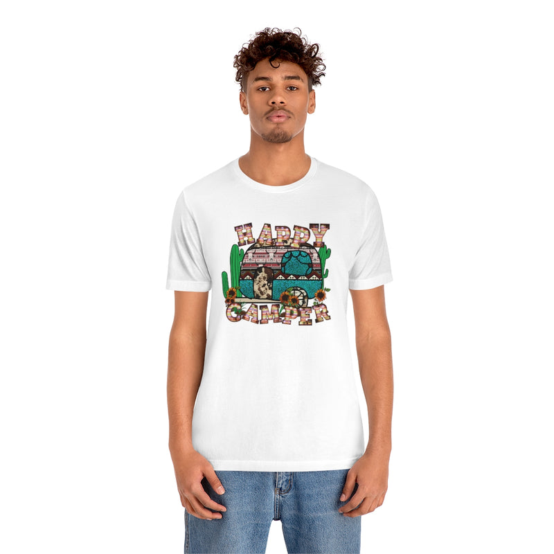 Happy Camper Unisex Jersey Short Sleeve Tee