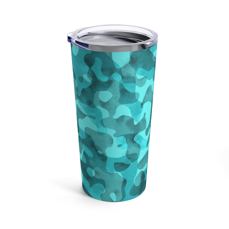 Turquoise Camo Tumbler 20oz