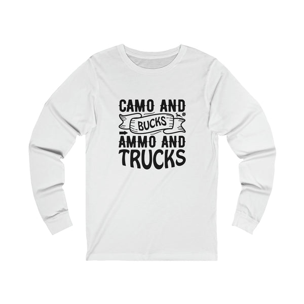 Camo And Bucks Unisex Jersey Long Sleeve Tee