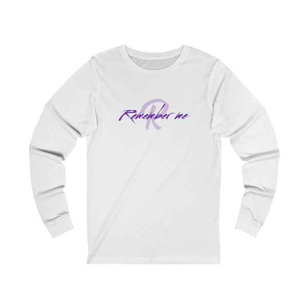 Remember Me Purple Logo Unisex Jersey Long Sleeve Tee