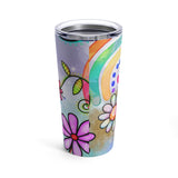 Rainbow Flower Tumbler 20oz